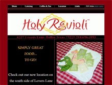 Tablet Screenshot of holyravioli.com